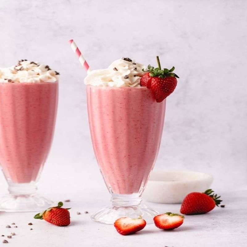 STRAWBERRY MILKSHAKE — MILKSHAKES