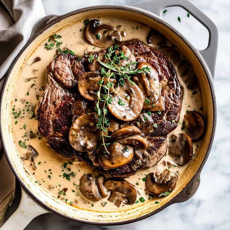 MUSHROOM STEAK — MAIN DISH